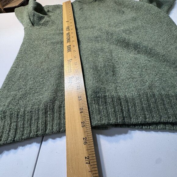 VTG Puritan Sportswear Aquamatic Wash and Dry Wool Grandpa Sweater Green Large - Picture 7 of 8